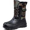 Generic Stivali Gomma Uomo da Pioggia Impermeabile Scarpe da Giardino alla Caviglia alla Scrub Comode Shorty Boots Mezze Stivali Antiscivolo Resistenti all'Usura Comode Giardinaggio Scarpe