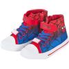 SPIDER-MAN Scarpe da ginnastica in tela con cerniera, motivo Spiderman, per bambini, con cerniera