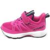 Istamax Scarpe Sportive per Bambine,Chiusura a Strappo,Fuxia e Nero,Mesh Traspirante,Modello IMAA3805
