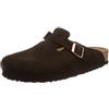 Birkenstock 660463 Boston SFB Mocca, Suede Leather Zoccoli Uomo, Mocca EU 41