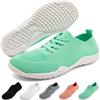 RJYWGS Sneakers Donna Barefoot Trekking Mare Trail Running Montagna Estive Antiscivolo Lavoro Ginnastica Comode Sportive Scarpe Verdi EU 40