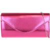 Girly Handbags Pochette da donna in finta pelle metallizzata