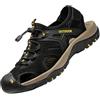 MGGMOKAY Sandali Sportivi da Uomo in Pelle Escursionismo Trekking Sandals Passeggio Estivi All'aperto Casual Traspirante Spiaggia Sandaletti