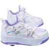 ENEN Scarpe con Rotelle Bambina, Sportive Scarpe da Skateboard, 4 Ruote Skateboard Sneakers Outdoor Multisport Scarpe da Ginnastica da Pattini per Ragazze e Ragazzi
