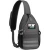 HALOVIE Borsello Tattico per Petto Tracolla Antifurto Zaino Monospalla da Uomo - Crossbody Sling Bag con Molle,per Viaggio, Sport e Avventura