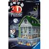 Ravensburger - 3D Puzzle Casa degli Spiriti Night Edition con Luce, 216 Pezzi, 6+ Anni