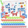 Magicat 12 serpenti magici | Giocattolo cubo magico twist puzzle, 12 pezzi à 24 blocchi, costruzione diversi oggetti per bambini e adulti…