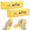 Gigquake Set da 2 Butter Squishy, Stressball a Rimbalzo Lento, Fidget Toy | TPR morbido, resistente, 14 x 4 x 4 cm, strumento Fidget silenzioso, antistress per casa e ufficio, idea regalo