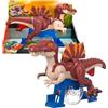 Fisher-Price Imaginext Jurassic World La Rinascita, Dinosauro Giocattolo | Spinosauro scatto fulmineo con movimento per attaccare e azzannare, alto 23 cm, JFR24