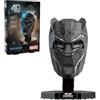 4D Build - Busto Marvel Black Panther - Kit di modellino 3D ricco di dettagli, in cartone di alta qualità, 82 pezzi, per i fan della serie Supereroi dai 12 anni in su