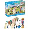 PLAYMOBIL Horses of Waterfall 71639 Cavallo con criniera, con accessori per capelli per acconciature creative per cavalli e due veri braccialetti in silicone, giocattolo per bambini dai 5 anni in su
