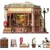 Wondyland Book Nook - Kit fai da te in miniatura per casa delle bambole, decorazione per libreria, puzzle 3D in legno per adulti, fai da te, hobby fai da te (Café des Deux Moulins)