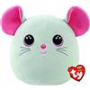 Ty Squishy Beanies - Catnip il Topolino, Morbido Cuscino di Peluche con Occhioni Rosa Glitter, Idea Regalo per Grandi e Piccini, Tutti da Collezionare - 22 cm - T39224