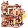 ROKR Puzzle 3D Legno Dream Coffee Factory,Modellismo da Costruire,EAB02 | con Movimento, Luci e Suoni,Regali DIY Fatti a Mano per Adulti
