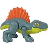 Imaginext Jurassic World - Statuetta articolata di dinosauro Dimetrodon, 7 cm
