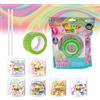 Giochi Preziosi Nano Craft - Nastro Nano Tape Colorati Ideale per Principianti,Crea Bolle Decorate Durature con Nastro Adesivo, Cannucce e Decorazioni Incluse, Per bambini a partire da 6 anni