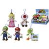 Simba 109231008 Super Mario Mario, Mario, Luigi, Toad, Yoshi oder Peach Plüsch Schlüsselanhänger 12,5 cm Verschiedene Modelle 1 Stück