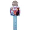 Lexibook Microphone Bluetooth® La Reine des Neiges 2 Elsa Anna Olaf avec fonction Changement de voix, Porte-téléphone inclus, Enceinte intégrée, Bleu - MIC240FZ