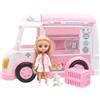 ODS - Trendy Teens, Camioncino Soccorso Animali con Funzioni con Bambolina dimensioni 16 cm e Accessori, Giocattolo per Bambini, Età Consigliata +3