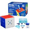 Moyu RS3M V5 2023 Cubo di Velocità 3x3 Magnetico con Doppia Regolazione, Puzzle 3x3 Professionale Senza Adesivi, Cubo Speedcube Magnetico Master, Regalo per Appassionati di Cubo