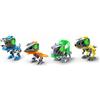Silverlit YCOO Pack 4 Robots Dinosaure à Construire 9cm, Effets Sonores Et Lumineux, Jouet à Collectionner, Dès 5 Ans