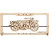 UGEARS Indie Moto Puzzle 2.5D - Modellismo da Costruire Adulti - Modellino Moto in Legno Interattivo - Arte Murale Moto Classica da Costruire - Fai-da-te per Appassionati di Puzzle 3D Legno