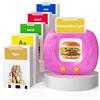HOMESTEC Giocattoli per l'apprendimento del linguaggio per bambini, schede flash realistiche aggiornate, parole visive con suoni, accento britannico, kit didattico multi-sensoriale Montessori per