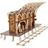 UGEARS Harry Potter Binario 9 ¾ Puzzle 3D Modellismo da Costruire Adulti - Puzzle 3D Legno Adulti Compatibile - Kit Modellini in Legno da Costruire - Con 2 Statuette incluse