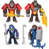 Fisher-Price Imaginext - Set Esercito dei Gorilla, include 4 personaggi snodati, 2 scimmie e 2 gorilla, 4 accessori da combattimento e un lancia-arpione per battaglie epiche, giocattolo per bambini, 3+ anni, HML57