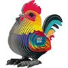 Eugy Modello 3D: animale da fattoria/gallo 7,7 x 4,42 x 5,6 cm, in cartone, in scatola, 6 +