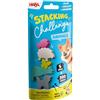 HABA Stacking Challenge Animals 2013867001 - L'affascinante duello di animali impilabili con 300 livelli, gioco di abilità compatto dai 6 anni in su, gioco da viaggio ideale e pensierino in viaggio