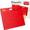 PicassoTiles Lavagna magnetica da 30,5 x 25,4 cm, con 748 perline, riutilizzabile, set educativo STEM
