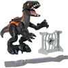Fisher-Price Imaginext Jurassic World - Indoraptor, dinosauro snodato con azione d'attacco graffiante e accessori per il gioco inclusi, giocattolo per bambini, 3+ anni, HRK70