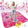 Euakee Tappeto da Ballo per Bambini 3-12 Anni, Tappetino da Ballo con 5 modalità di Gioco e 3 Livelli di Sfida, Tappeto Musicale con Luci LED, Regali per Ragazze dai 3 4 5 6 7 8 9 10 11 12+ Anni