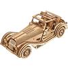 UGEARS Auto Sportiva Rapid Mouse - Modellismo da Costruire Adulti - Puzzle 3D Legno Modellini Auto da Costruire - Modellismo Auto Epoca Costruzioni per Adulti - Auto Decappottabile con Doppio Motore