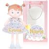 LeyaDoll Bambola di pezza personalizzata morbida da 40,6 cm, regalo per | Sacchetto regalo rosa incluso, Bedtime Buddy per neonati, viso ricamato e burroso morbido, lavabile in lavatrice