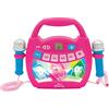 Lexibook, Principesse Disney, Lettore Digitale Karaoke Portatile per Bambini, Microfoni, Effetti Luce, Bluetooth®, Funzioni di Registrazione e Cambio Voce, Rosa, MP320DPZ