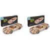 UGEARS UGT-24 Auto da Corsa di Endurance Puzzle 3D - Kit di Modelli Meccanici in Legno in Scala 1:12 da Costruire per Adulti - Kit di Costruzione Modello di Auto Sportiva - 970 Pezzi (Confezione da 2)