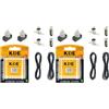 InputMakers Kit Scolastico iniziazione circuiti elettrici, Scuola, esperimenti scientifici per Bambini, Elettronica (Confezione da 2)