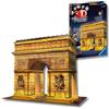 Ravensburger - Puzzle 3D Arco Di Trionfo Notturno LED, 242 Pezzi | Puzzle 3D LED Arco Di Trionfo da 242 pezzi, replica notturna di Parigi da costruire, decorazione per casa e idea regalo.