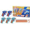 Nerf Hasbro Nerf N Series, Party Pack con 5 Blaster Giocattolo e 15 Dardi Nerf N1 Ufficiali, Per Bambini e Bambine da 8 Anni in Su, Ottima Idea Regalo, Blu e Arancione