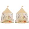 GEIwenle Tenda per Bambini Casetta da Giardino per Bambini,casa dei Giochi Po-up,Certificato EN71, Toy Tenda per ragazzi e ragazze,Regalo per Bambini (Confezione da 2)