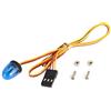 KEEDA Multifunzione Ultra Luminoso Rotante Lampeggiante Polizia Luci LED Lampada per 1/8 1/10 RC Modello Auto HSP Tamiya CC01 Axial SCX10 (blu)