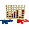 Generico Gioco Forza 4 in Legno Forza 4 in Scatola Fai Quattro Linea Quattro Connect Gioco da Tavolo Super 4 Gioc Società Strategia Giochi Classici per Famiglie Adatti a Bambini e Adulti