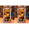 Rolife Book Nook Kit Miniature da Costruire DIY Booknook Sakura Wine Alley 3d Puzzle Legno con Luci Decorazione Libreria Casa Modellismo da Costruire Adulti Diorama Modellismo (Confezione da 2)