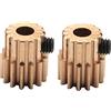 KEALLANS 2 PC Modello Auto 14 T Motore Gear 0.5 M Modulo R86044 Pignone in Metallo Pignoni per 86100 1:10 RC Accessori Auto