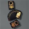 Generic Carte da Poker con Teschio Nero - Mazzo da Poker in Plastica Impermeabile, Foglio Nero, Altamente Flessibile per Piscina, Spiaggia, Trucchi di Magia e Feste all'aperto, Durevole e Lavabile
