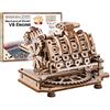 Wooden.City Kit Modello In Legno Da Costruire - Motore V8 - Meccanico - Compleanno Per Adolescenti E Adulti - Puzzle 3D Giocattolo Fai Da Te - Taglio Laser