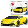 Ravensburger - Puzzle 3D Lamborghini Huracán EVO giallo, Modellini auto da costruire 156 pezzi