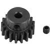 Dilwe Ingranaggio RC Motore, Steel Pinion 17T 0.8 Module for HIMOTO E10MTL/E10MT/E10BP 1/10 Car Part(Nero)